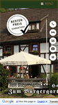 Mobile Screenshot of hotel-zum-buergergarten.de